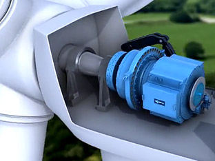 Animation Windanlagen-Getriebe HybridDrive (Winergy Siemens AG)